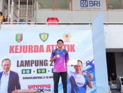 Atletik Putra  U – 16, 800 M. A. Marchel Zainuri, Siswa SMPN 2 Menggala meraih juara 3 Mendali perunggu kejurda Tingkat daerah provinsi Lampung, harumkan nama sekolah dan Kabupaten Tulangbawang