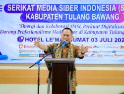 Buka Muskab 1 SMSI Tulang Bawang, Bupati Qudrotul Ikhwan: Media Mitra Strategis Penyampaian Informasi